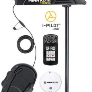 Minn Kota 1358838 Terrova Freshwater Electric-Steer Bow-Mount Trolling Motor with MEGA Down Imaging & i-Pilot Link GPS, 112 lbs Thrust, 72" Shaft