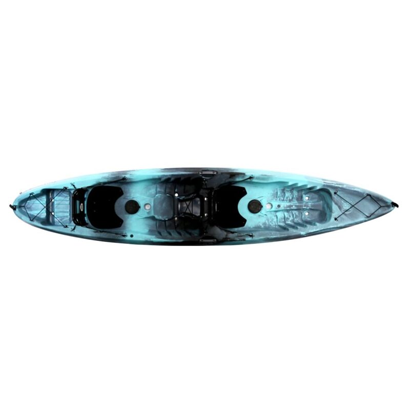 Perception Tribe 13.5 Sit on Top Tandem Kayak for All-Around Fun Large Rear Storage with Tie Downs - Image 2