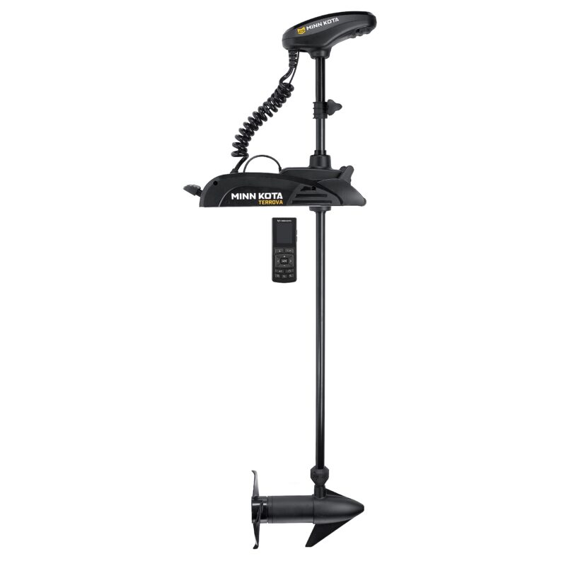 Minn Kota 1358350 Terrova Bow-Mount Electric Trolling Motor with Spot-Lock, Wireless Remote, 55 Lb. Thrust, 54 In. Shaft, Freshwater