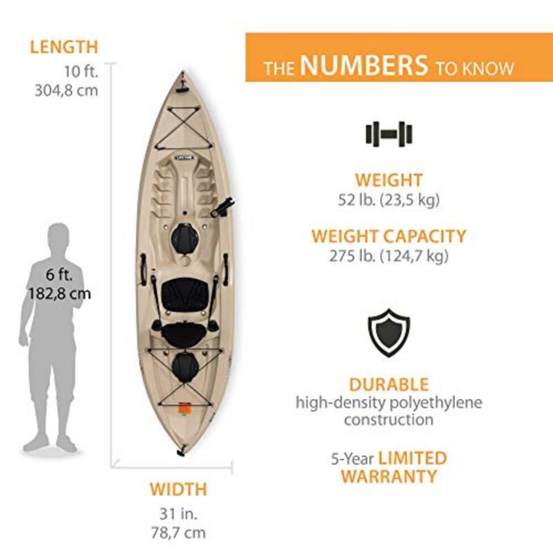 Lifetime Tamarack Angler 100 Fishing Kayak - Image 20