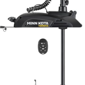 Minn Kota Terrova Kayak Freshwater Bow-Mount Electric Trolling Motor with GPS and Safety Switch Kit, 55 Lb. Thrust, 36 in. Shaft, Includes Wireless Micro Remote