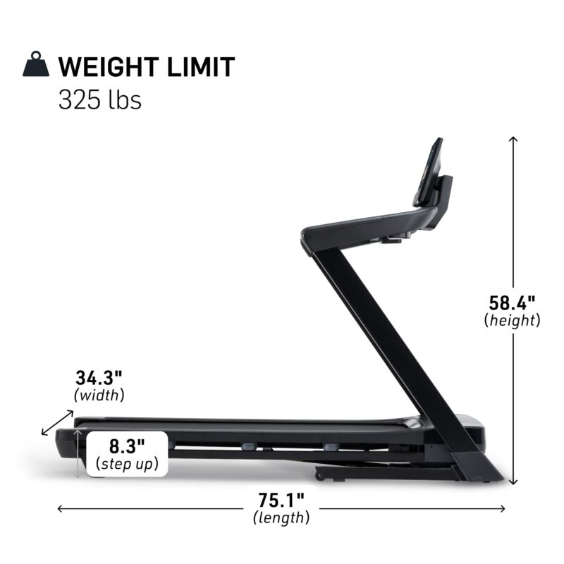 NordicTrack T 6.5 S Smart Treadmill – iFIT-Powered Personal Trainer, 0–10 MPH, 10% Incline, FlexSelect Cushioning (Black) - Image 49