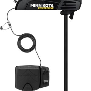 Minn Kota 1358441 PowerDrive Bow-Mount Trolling Motor with Foot Pedal, 45 Lb. Thrust, 48 in. Shaft, Freshwater