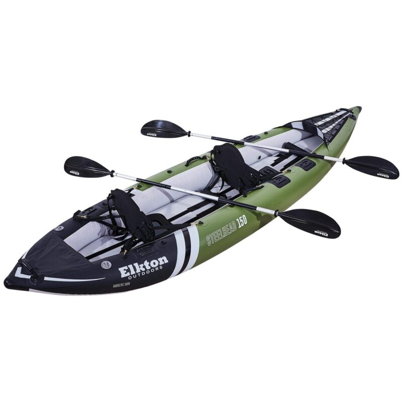 Elkton Outdoors Steelhead Inflatable Fishing Kayak Boat - Image 6