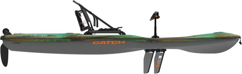 Pelican Catch Kicker 110 HDII - Sit on top Fishing Angler Pedal Kayak - Amazonia - HyDryve II Pedal System - Stable - 11 ft - Image 2