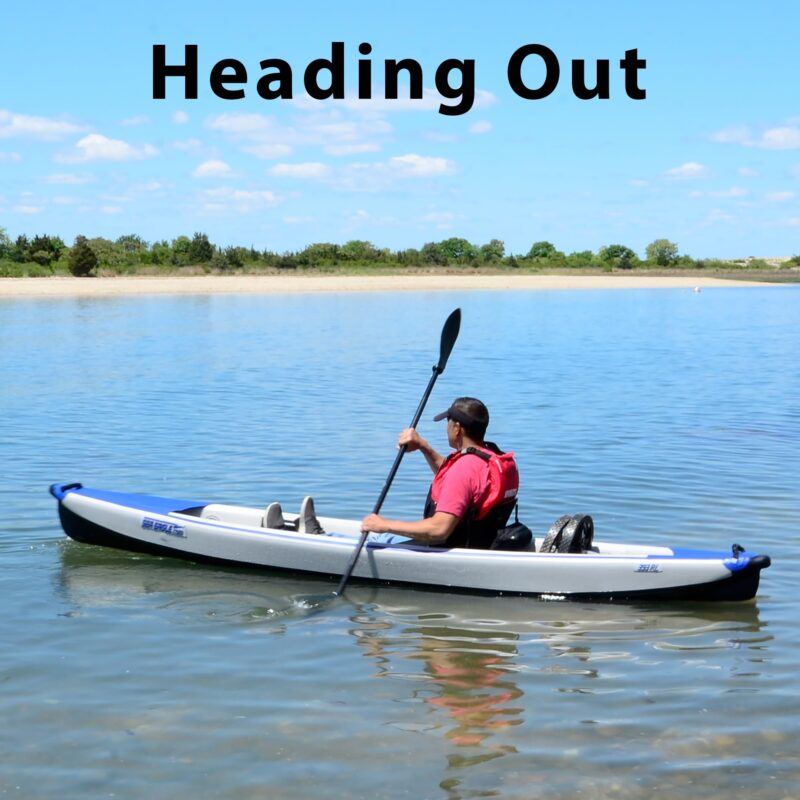 Sea Eagle RazorLite Inflatable Kayak - Lightweight, Drop Stitch, High Speed Touring Kayak - Solo or Tandem - Tall Back Seat(s), Paddle(s), Backpack, Skeg and Pump - Image 31