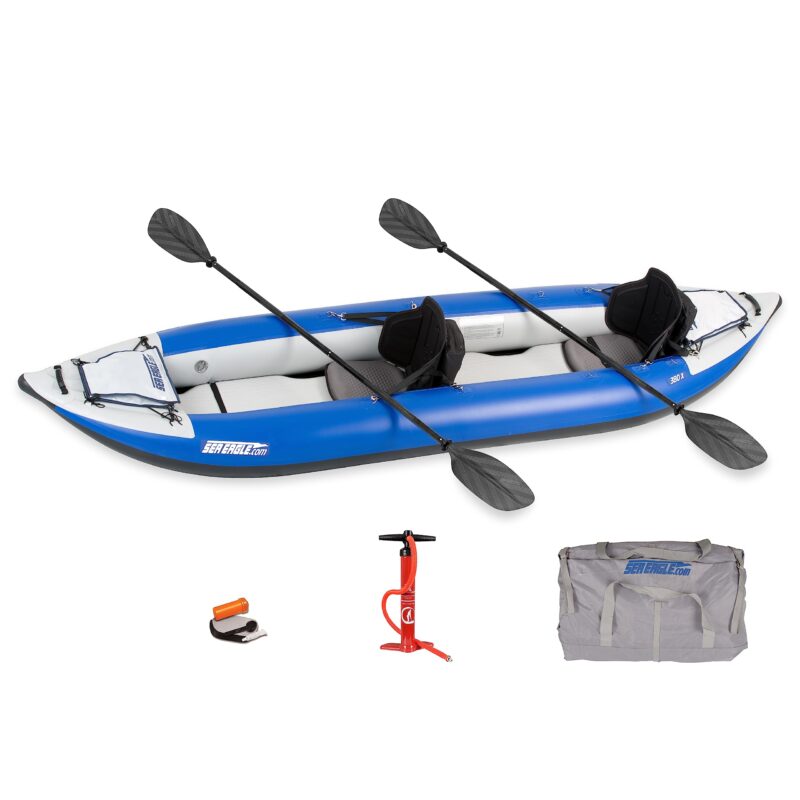 Sea Eagle 380X 12'6" Explorer Inflatable Kayak- Fishing, Touring, Camping, Exploring &White Watering-Self Bailing, Removable Skeg, Drop Stitch Floor - Image 5