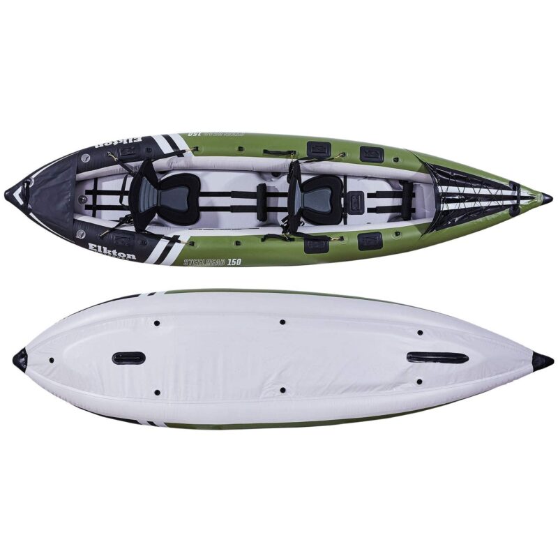Elkton Outdoors Steelhead Inflatable Fishing Kayak Boat - Image 8