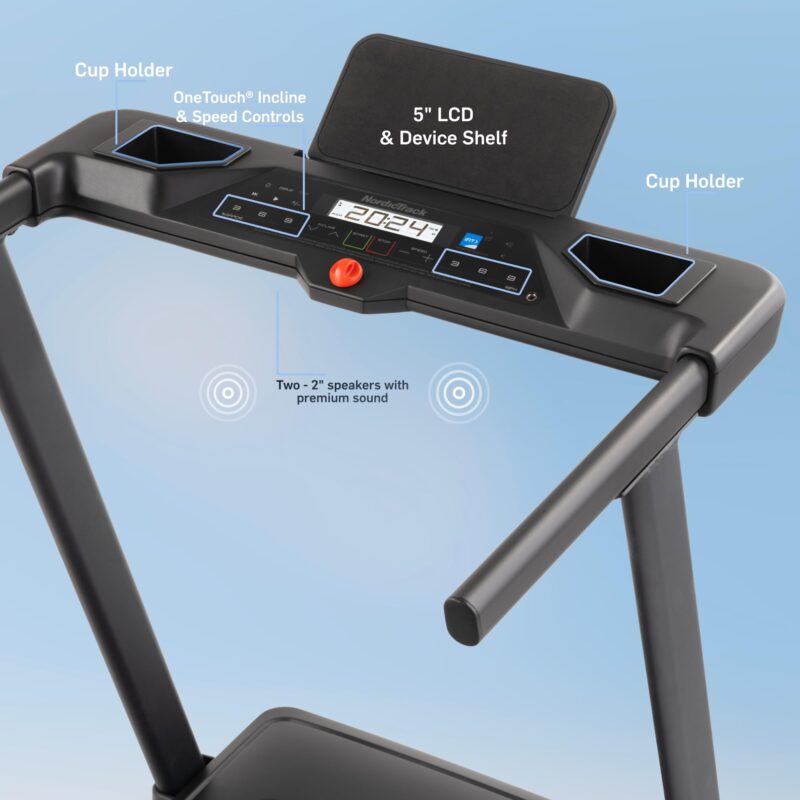 NordicTrack T 6.5 S Smart Treadmill – iFIT-Powered Personal Trainer, 0–10 MPH, 10% Incline, FlexSelect Cushioning (Black) - Image 8