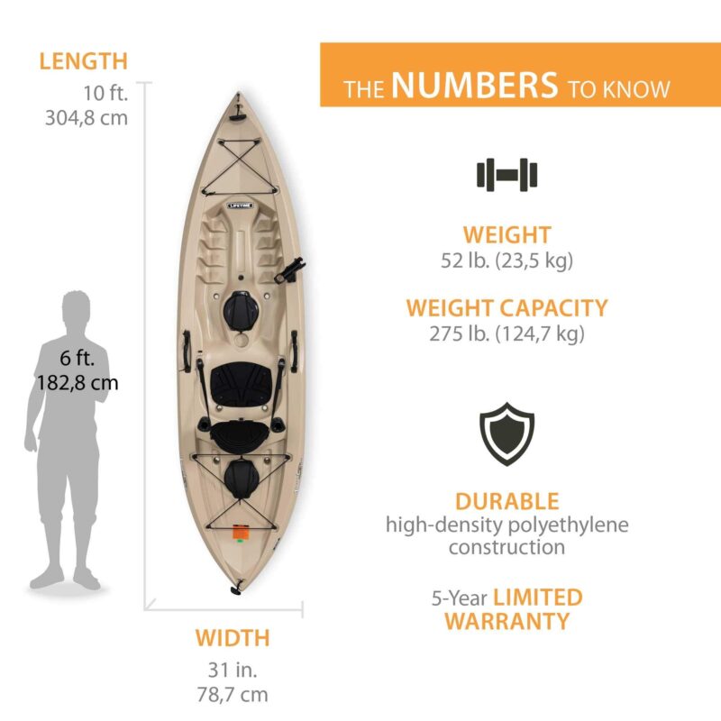 Lifetime Tamarack Angler 100 Fishing Kayak - Image 15