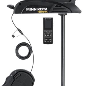 Minn Kota 1358356 Terrova Bow-Mount Electric Trolling Motor with Spot-Lock, Dual Spectrum Chirp Sonar, Wireless Remote, 55 Lb. Thrust, 54 in. Shaft, Freshwater