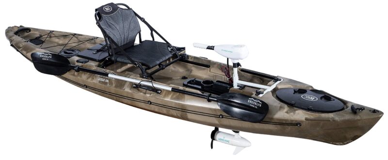 Brooklyn 12.0 Pro Pedal or Motorized Kayak 12' Sit On Top Fishing Kayak Choose Flipper Drive, Proppeller Drive or Trolling Motor