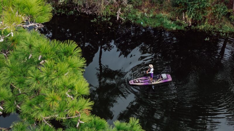 Perception Kayaks Outlaw 11.5 | Sit on Top Fishing Kayak | Fold Away Lawn Chair Seat | 4 Rod Holders | Integrated Tackle Trays | 11' 6" - Image 9