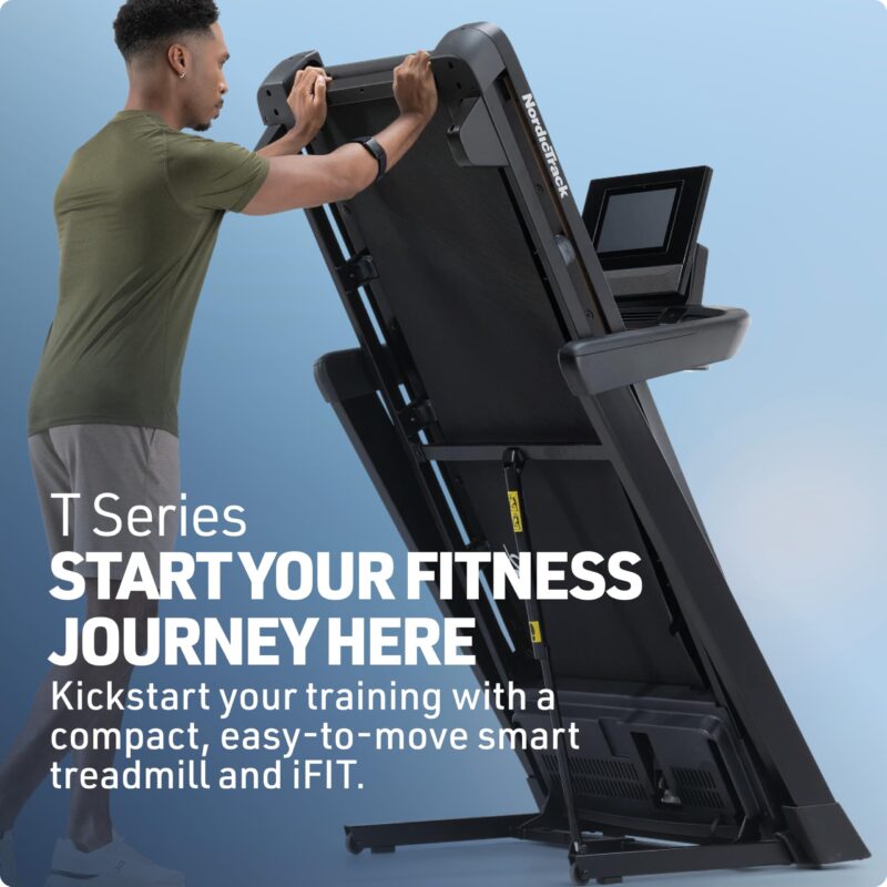NordicTrack T 6.5 S Smart Treadmill – iFIT-Powered Personal Trainer, 0–10 MPH, 10% Incline, FlexSelect Cushioning (Black) - Image 43