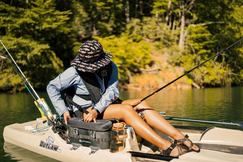 Perception Kayaks Outlaw 11.5 | Sit on Top Fishing Kayak | Fold Away Lawn Chair Seat | 4 Rod Holders | Integrated Tackle Trays | 11' 6" - Image 18