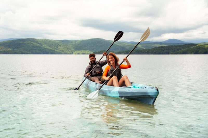 Perception Tribe 13.5 Sit on Top Tandem Kayak for All-Around Fun Large Rear Storage with Tie Downs - Image 11