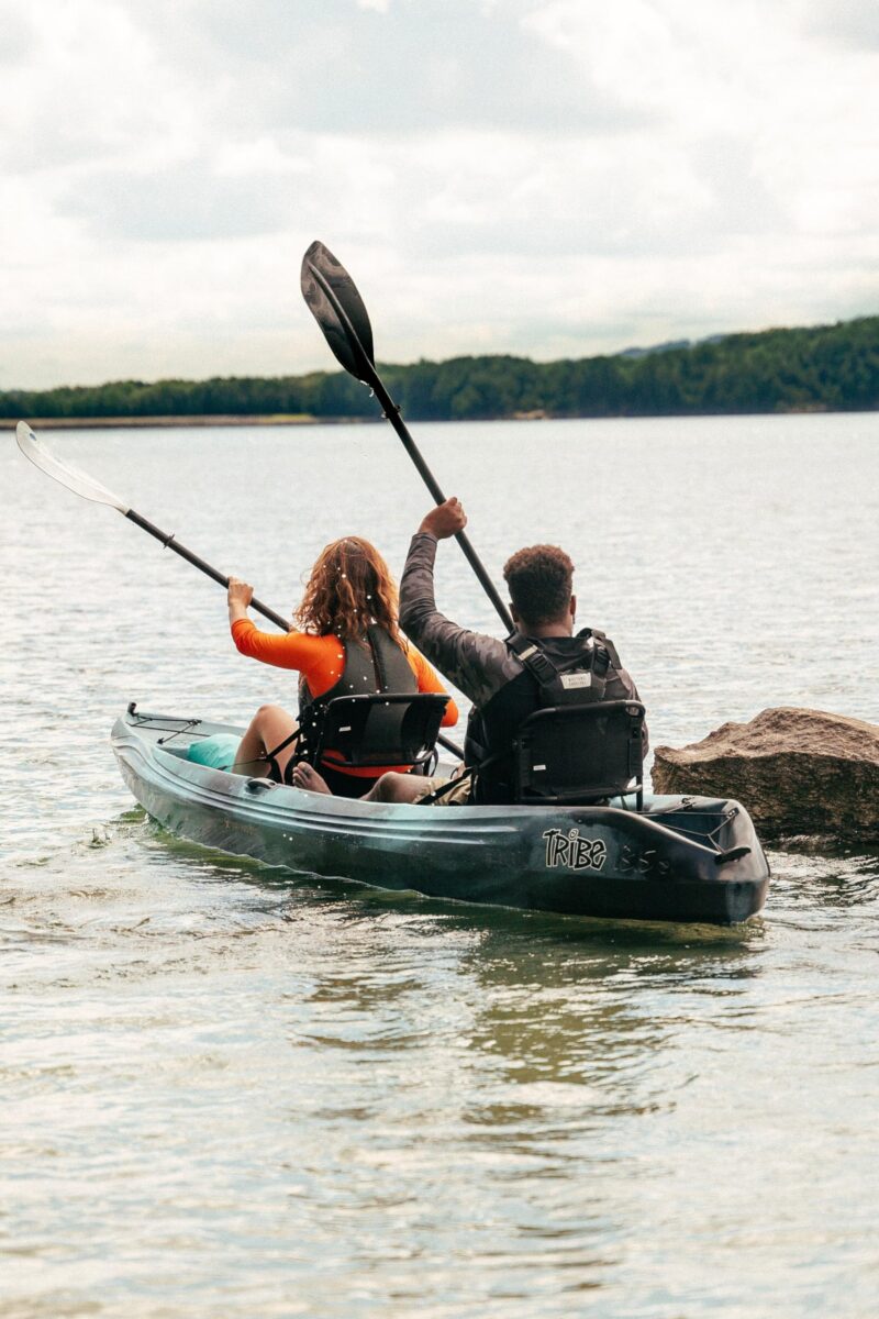 Perception Tribe 13.5 Sit on Top Tandem Kayak for All-Around Fun Large Rear Storage with Tie Downs - Image 13