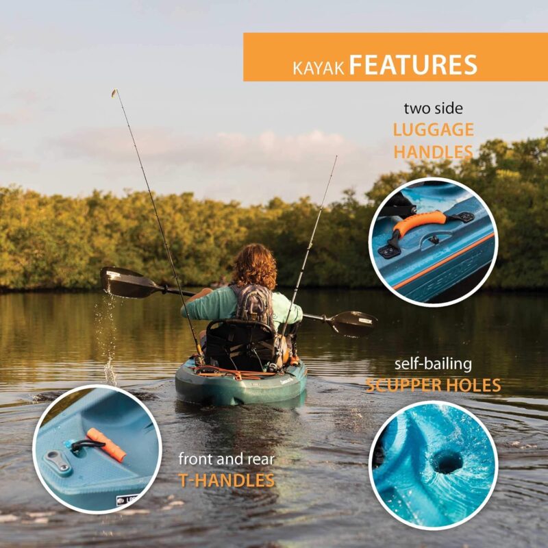 Lifetime Tamarack Pro 103 Sit-On-Top Kayak, Lightning Fusion, 10 ft. 3 in. - Image 6
