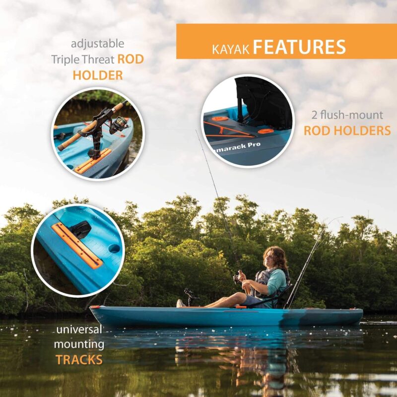 Lifetime Tamarack Pro 103 Sit-On-Top Kayak, Lightning Fusion, 10 ft. 3 in. - Image 7