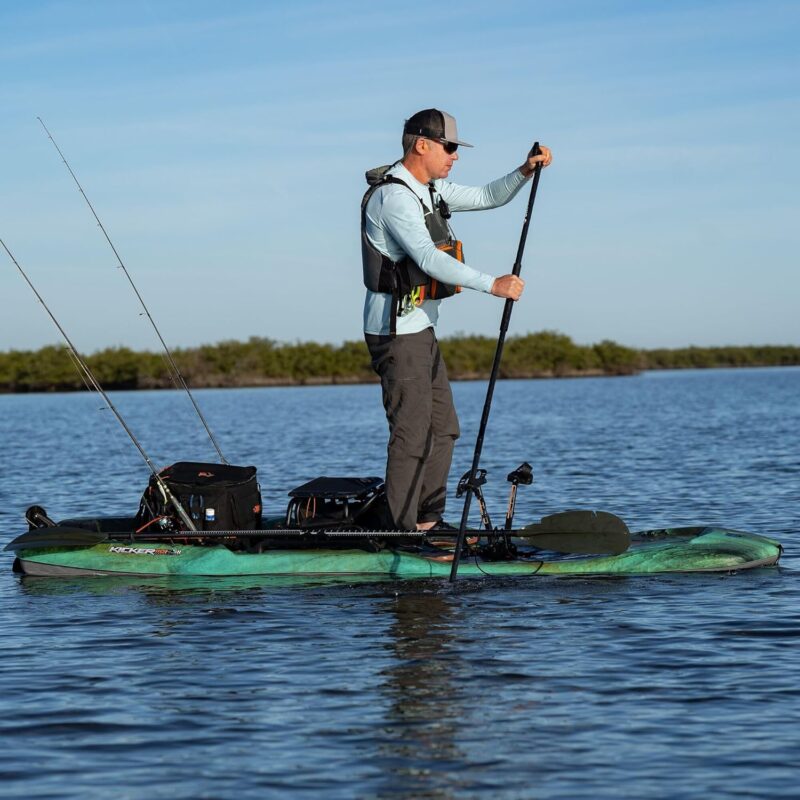 Pelican Catch Kicker 110 HDII - Sit on top Fishing Angler Pedal Kayak - Amazonia - HyDryve II Pedal System - Stable - 11 ft - Image 4