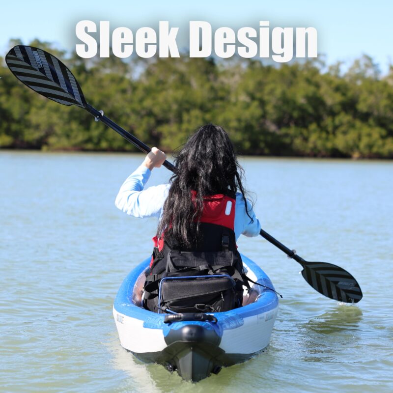 Sea Eagle RazorLite Inflatable Kayak - Lightweight, Drop Stitch, High Speed Touring Kayak - Solo or Tandem - Tall Back Seat(s), Paddle(s), Backpack, Skeg and Pump - Image 17