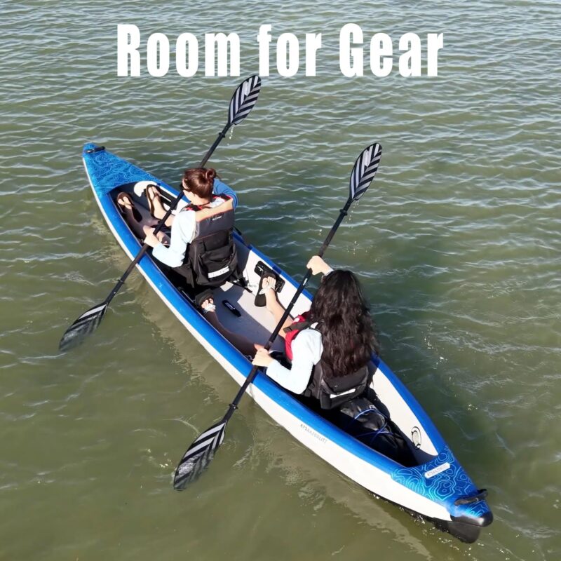 Sea Eagle RazorLite Inflatable Kayak - Lightweight, Drop Stitch, High Speed Touring Kayak - Solo or Tandem - Tall Back Seat(s), Paddle(s), Backpack, Skeg and Pump - Image 25