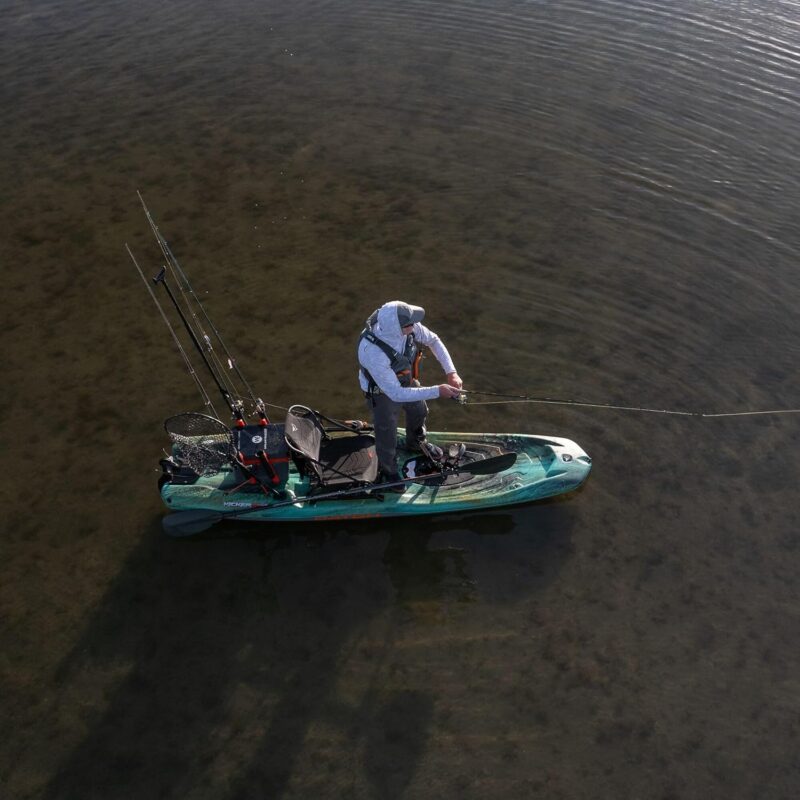 Pelican Catch Kicker 110 HDII - Sit on top Fishing Angler Pedal Kayak - Amazonia - HyDryve II Pedal System - Stable - 11 ft - Image 3