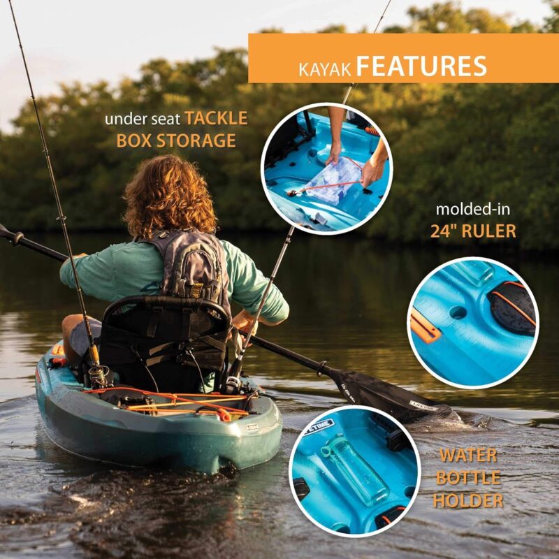Lifetime Tamarack Pro 103 Sit-On-Top Kayak, Lightning Fusion, 10 ft. 3 in. - Image 8