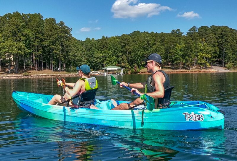 Perception Tribe 13.5 Sit on Top Tandem Kayak for All-Around Fun Large Rear Storage with Tie Downs - Image 7